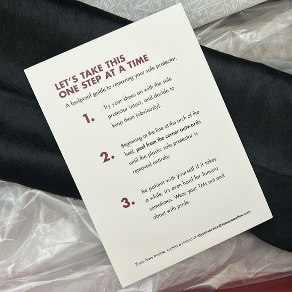 Tamara Mellon Sleek Kindred High HairCalf Navy Kitten Heeled Boots 5 (35) NIB - Picture 10 of 15